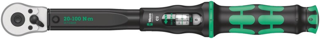 Wera 05075621001 Click-Torque C 2 Draaimomentsleutel Met Omschakelratel 12 X 20 100 N M